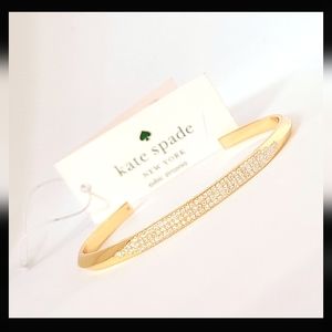 🔥4.99SHIP🔥🆕️KATE SPADE Raise the Bar PAVE Crystal Cuff Bangle Bracelet